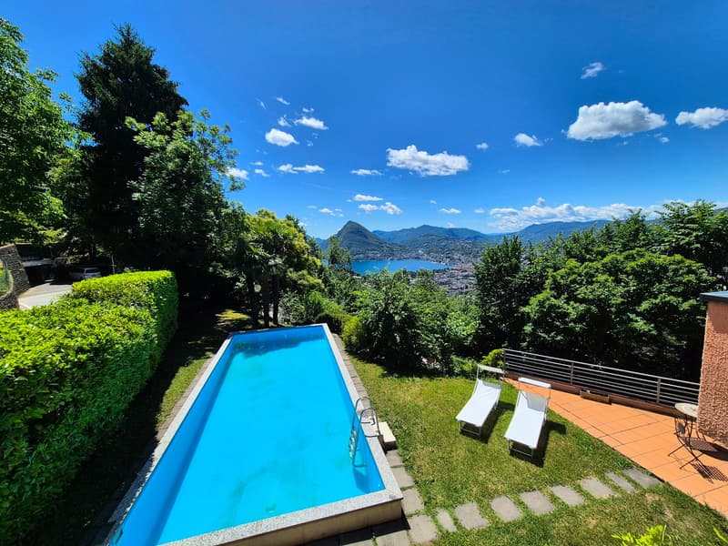 La Dolce Vita a Lugano: Elegante Residenza con Piscina a Cureggia (1)