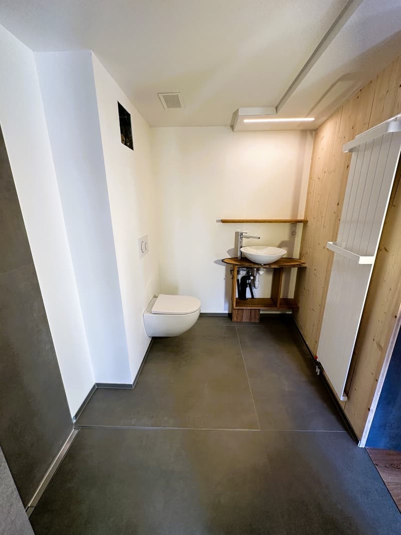 Nasszelle mit Dusche + WC