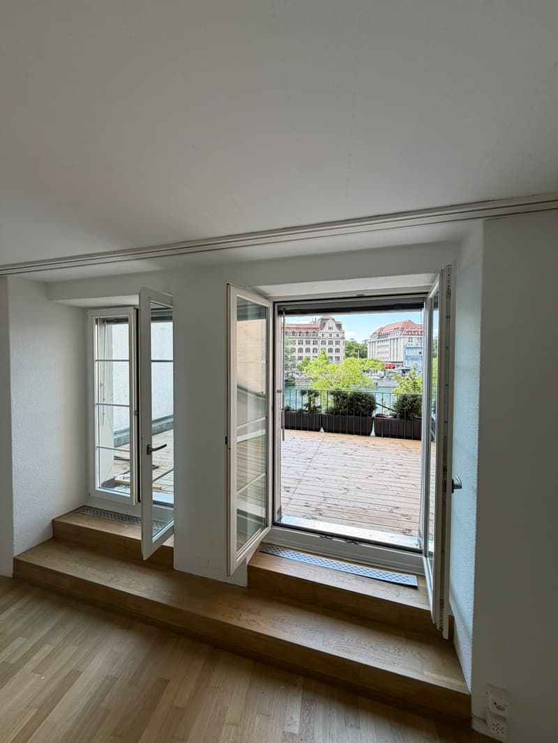 Frisch sanierte 1-Zimmerwohnung mit grosser Terrasse und Blick auf die Limmat (8)