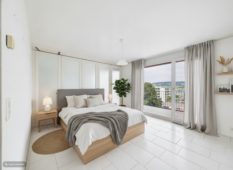 Schlafzimmer möbliert