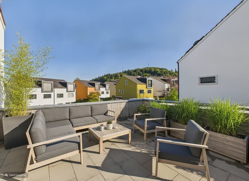 Terrasse im Obergeschoss