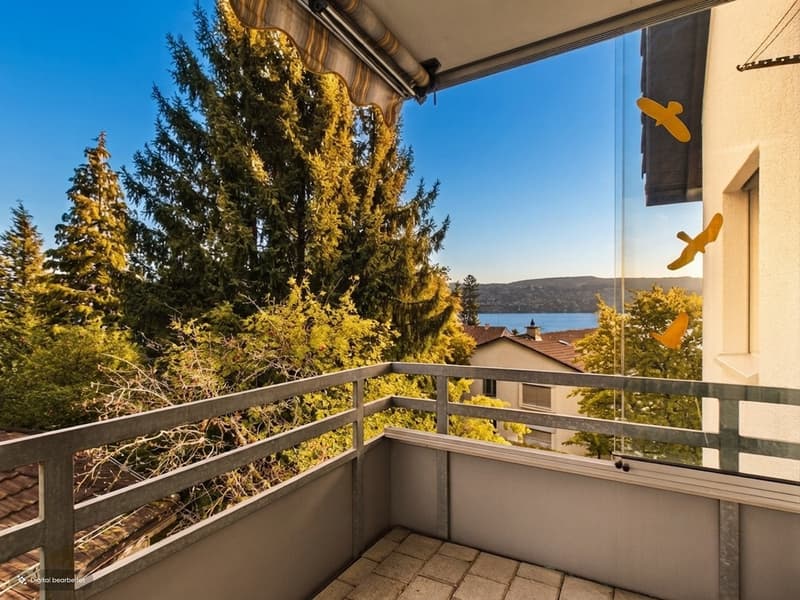 Balkon nach Nord/Westen ausgerichtet so dass man die Abendsonne geniessen kann