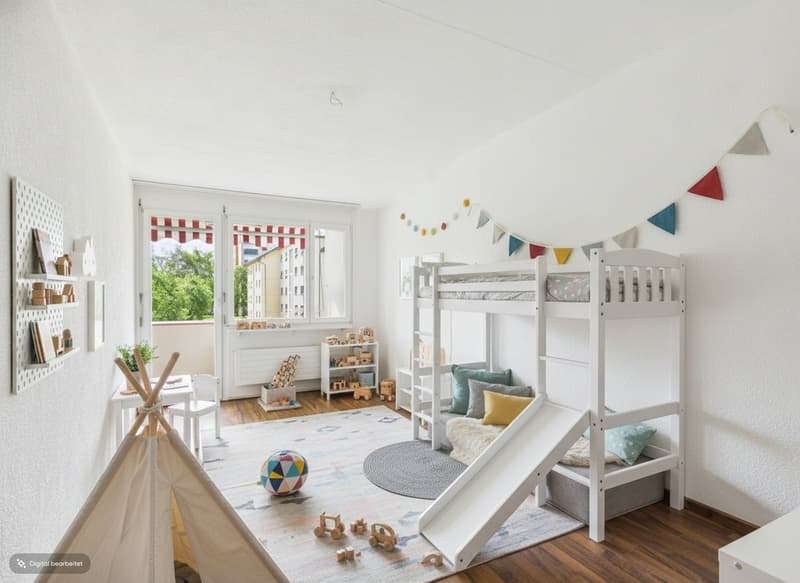 Kinderzimmer möbliert