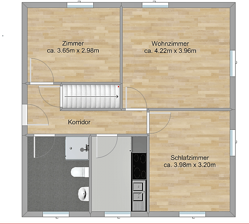 Attraktive 3-Zimmer Wohnung an zentraler Lage (6)