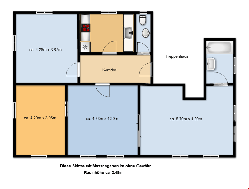 Sehr schöne Wohnung fast im Zentrum an ruhiger Lage (9)