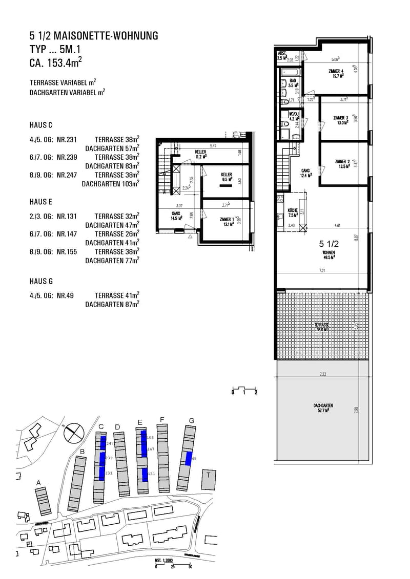 Attraktive 5.5 Zimmer-Maisonette-Wohnung mit Terrasse und Dachgarten! (7)