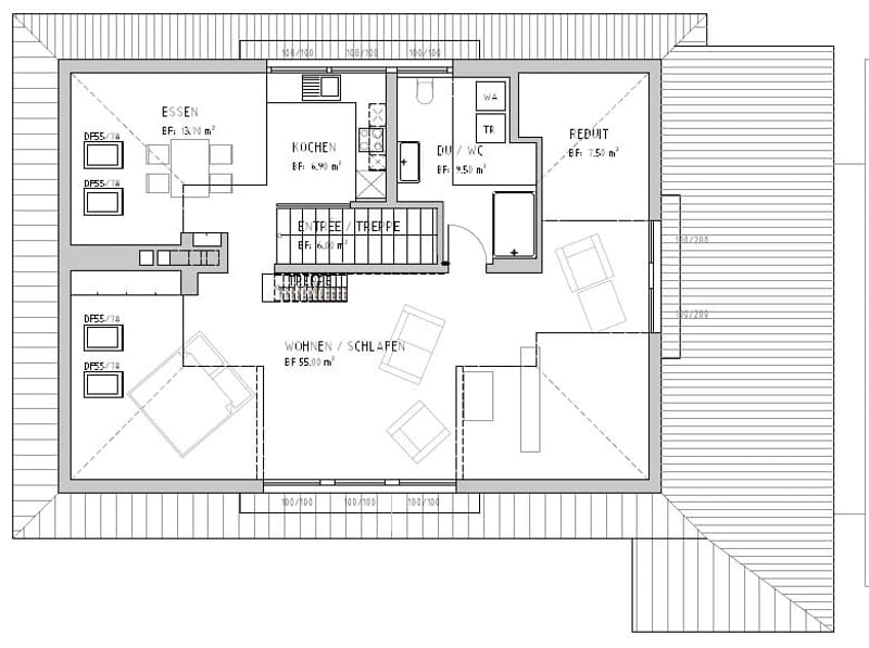 Loft-Dachwohnung auf 2 Etagen in Villa in Aarburg (7)