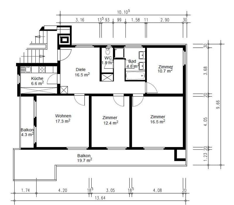 Frisch sanierte 4.5-Zimmer-Attikawohnung an zentraler Lage in Wetzikon (10)