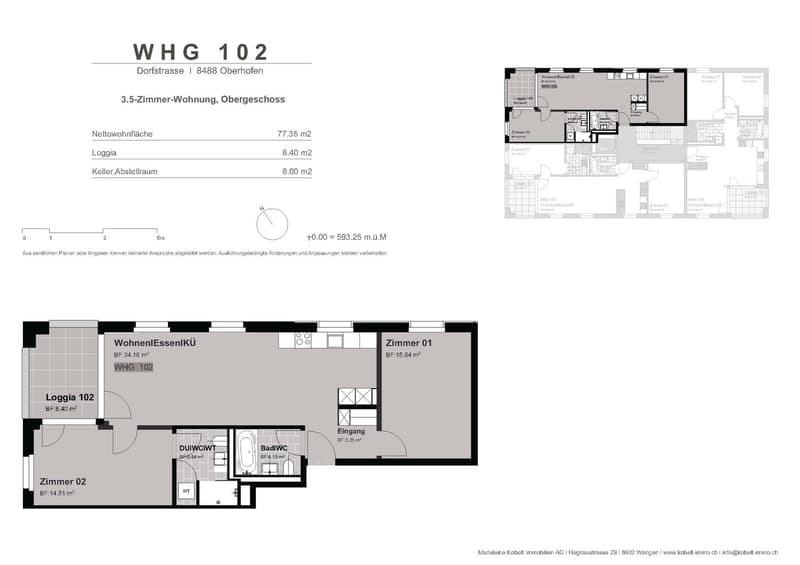 3 ½ Zimmer-Wohnung, 8488 Turbenthal (5)