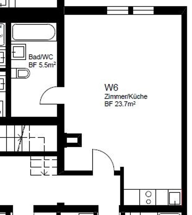 1 ½ Zimmer-Wohnung, 8330 Pfäffikon ZH (5)