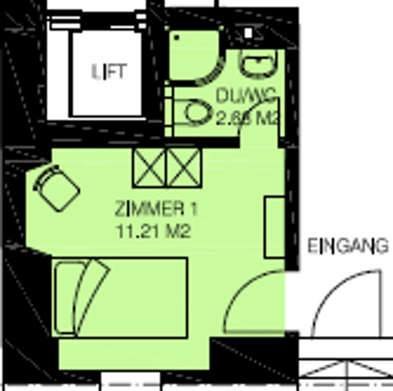 Kompakte 1-Zimmer-Wohnung an zentraler Lage in Zürich (4)