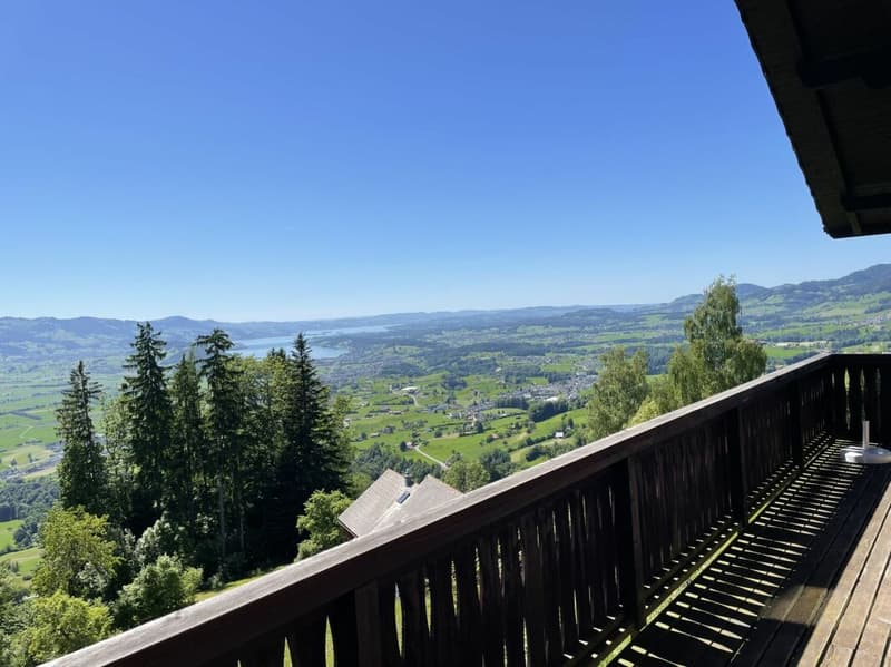 Ferienhaus mit traumhafter Zürichsee- und Alpensicht - 894 m² Grundstück (4)