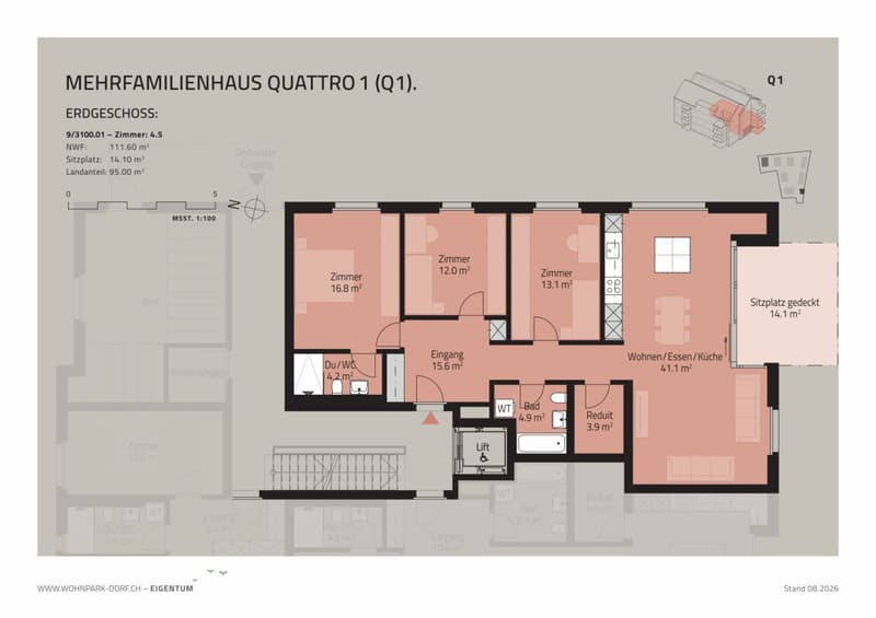 WOHNPARK DORF - VERKAUFSSTART 2. ETAPPE - 4,5-Zimmer-Gartenwohnung (7)