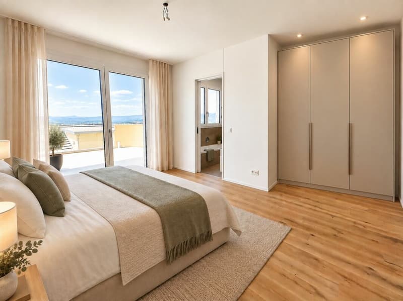 Luxuriöse 5,5-Zimmer-Attikawohnung  mit See- und Bergsicht (6)