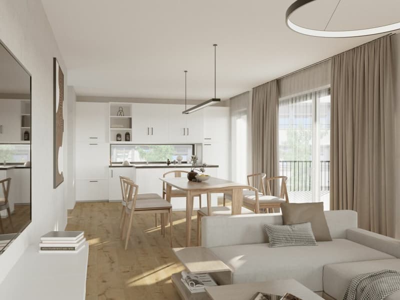 Erstvermietung: grosszügige 2.5-Zimmer Wohnung mit Loggia (2)