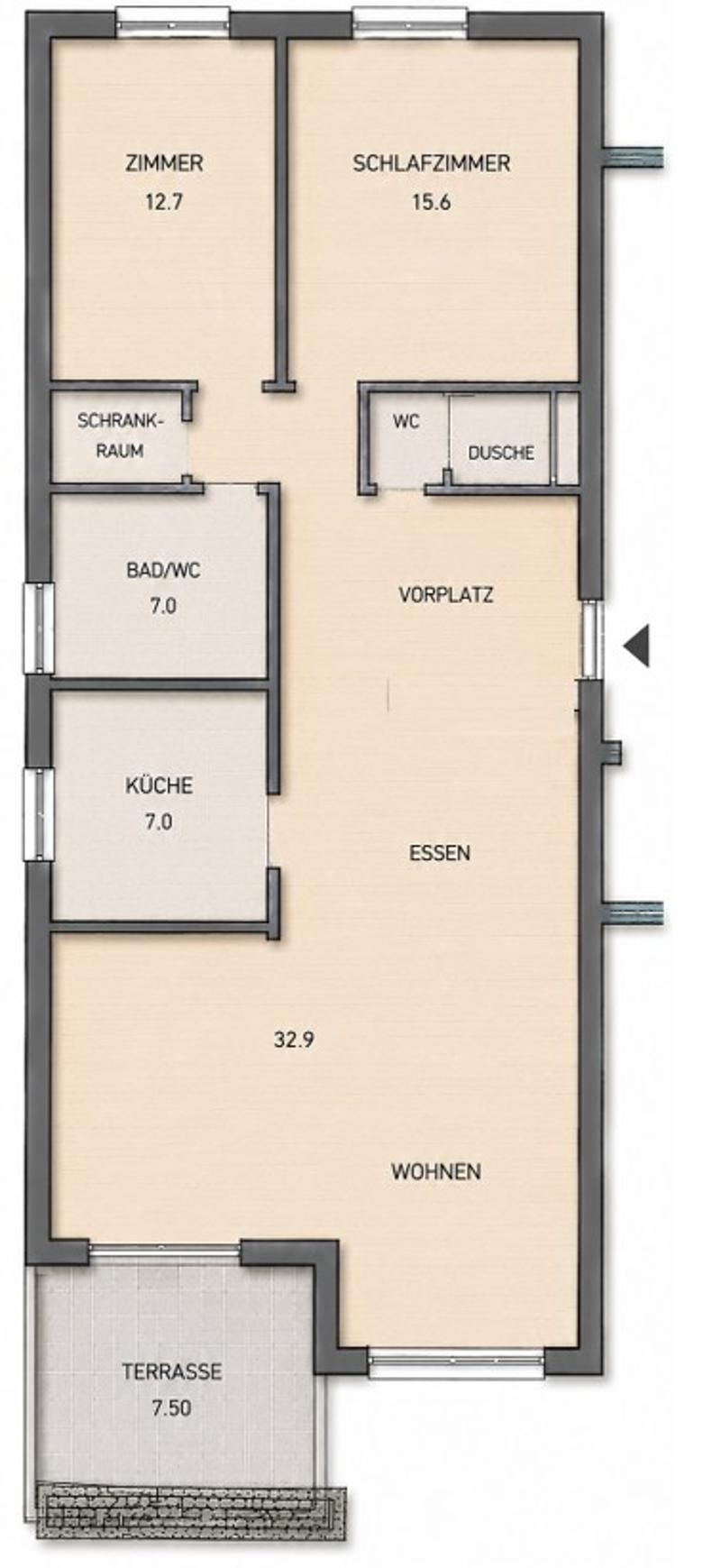 Helle Wohnung mit Balkon und schöner Aussicht (8)
