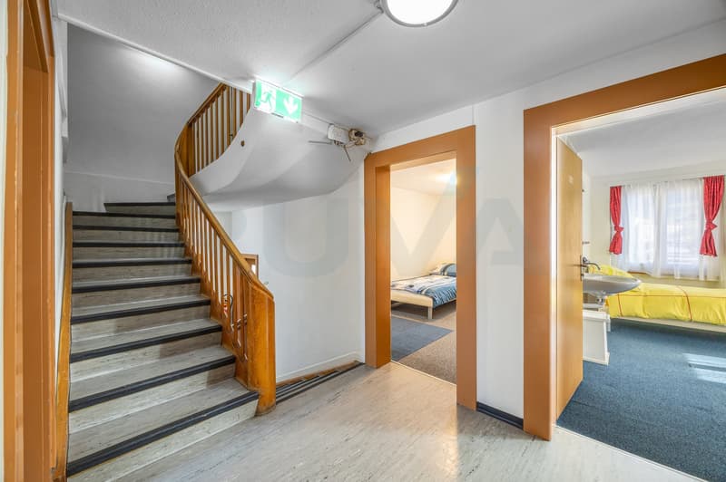 Treppenhaus zu den Studios