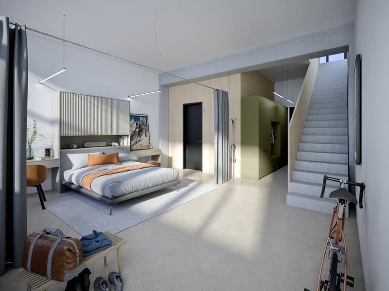 Schlafzimmer mit eigenem Bad Bau 64 (Visualisierung)