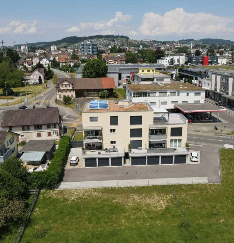 Stadt Wil im Hintergrund