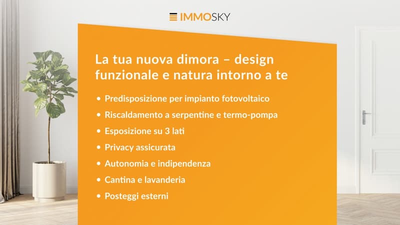 La tua nuova dimora design funzionale e natura intorno a te