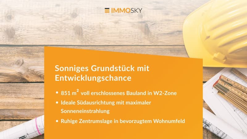 Sonniges Grundstück mit Entwicklungschance