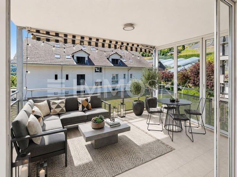 Gemütlicher Balkon für entspannte Abende