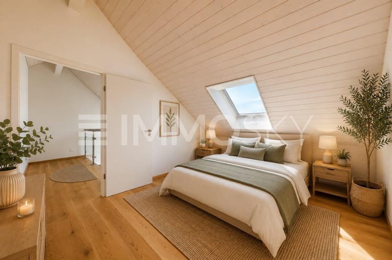 Jolie chambre étage HOMESTAGING