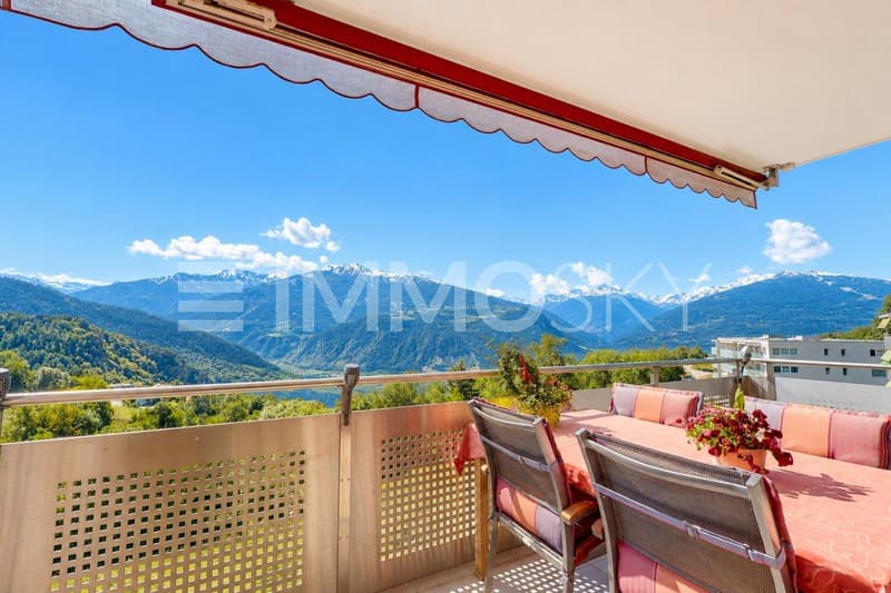 Magnifique vue panoramique depuis le balcon