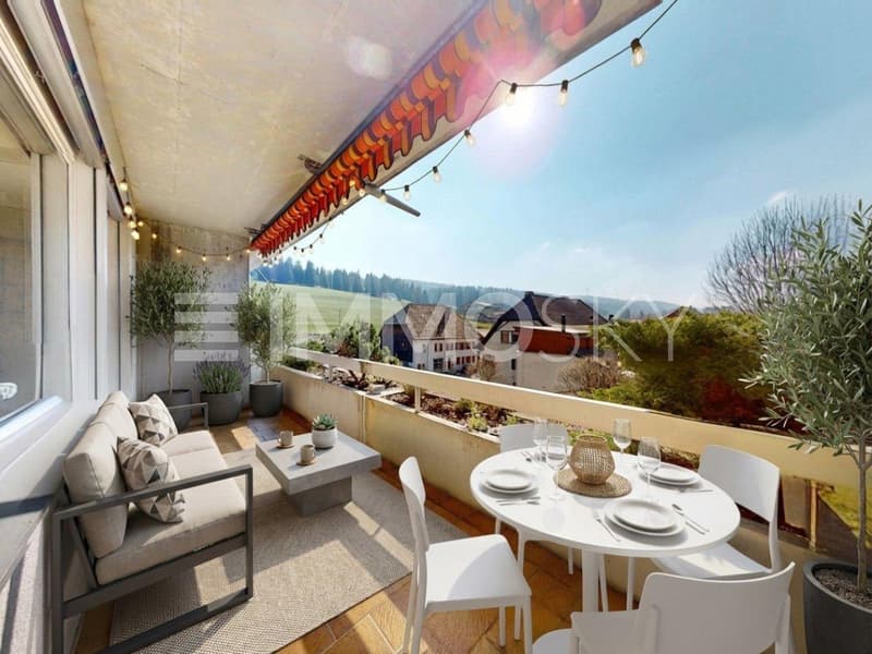 Magnifique balcon home staging