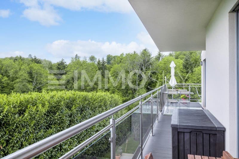 Espace extérieur avec vue sur la forêt