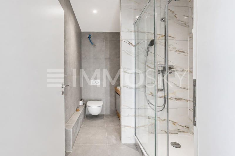 Jolie salle d'eau avec douche à l'italienne
