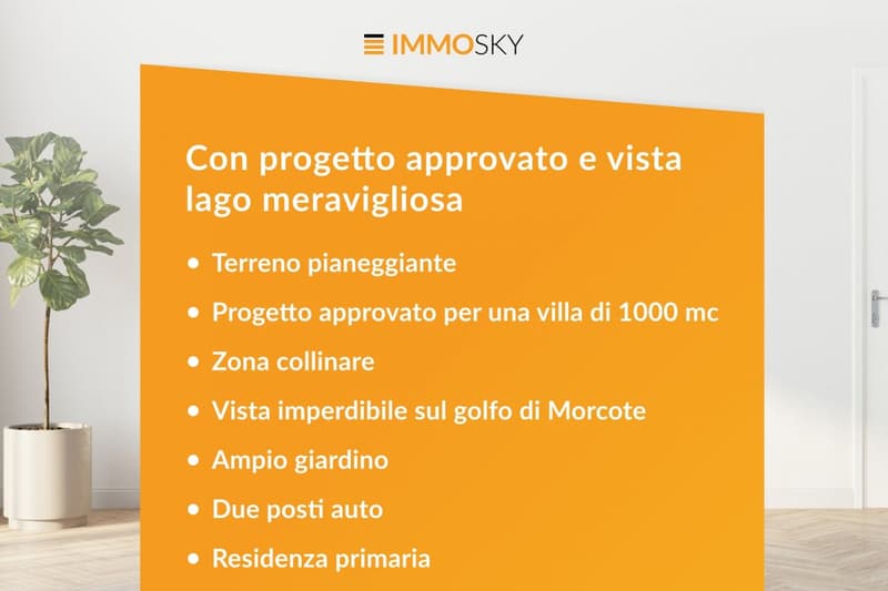 Con progetto approvato e vista meravigliosa