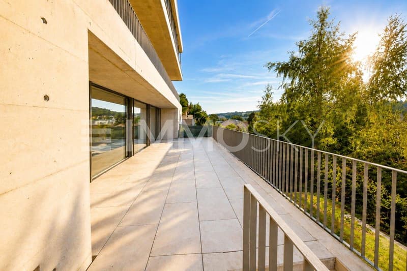 Grosser, sonniger Balkon