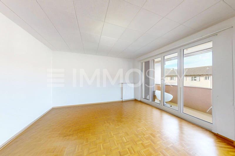 Salon spacieux avec balcon