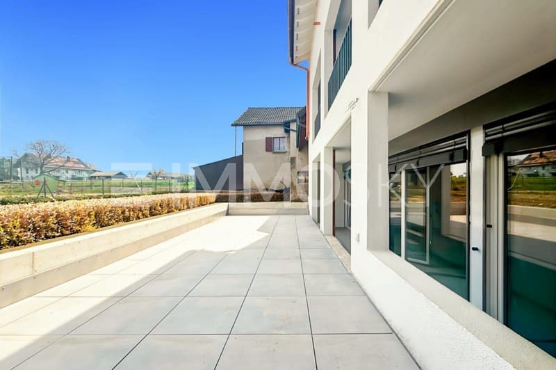 Somptueuse terrasse avec vue sur la campagne