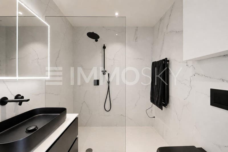 Salle de douche moderne