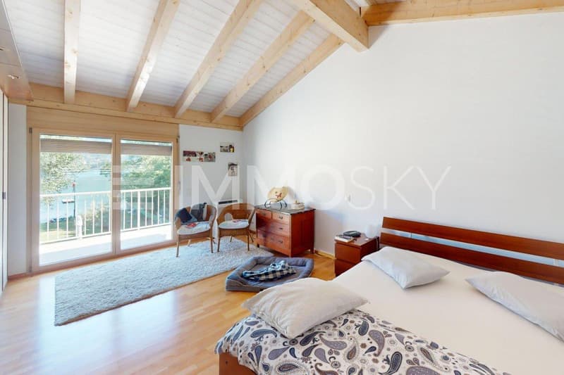 Camere con accesso al terrazzo e vista lago
