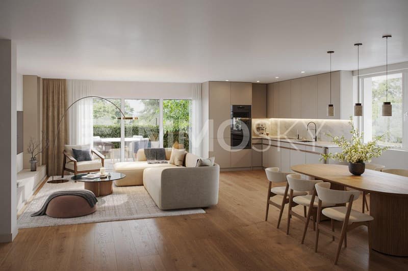 Stilvolle Küche mit modernem Design der perfekte Ort für Genuss und geselliges Beisammensein