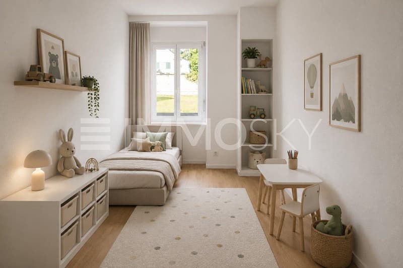 Perfekt geeignet als Kinderzimmer