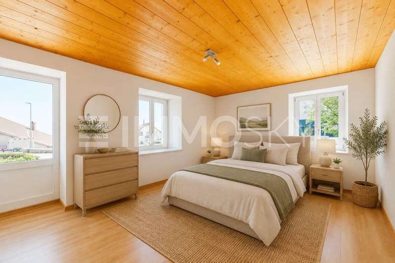 Spacieuse chambre (homestaging)