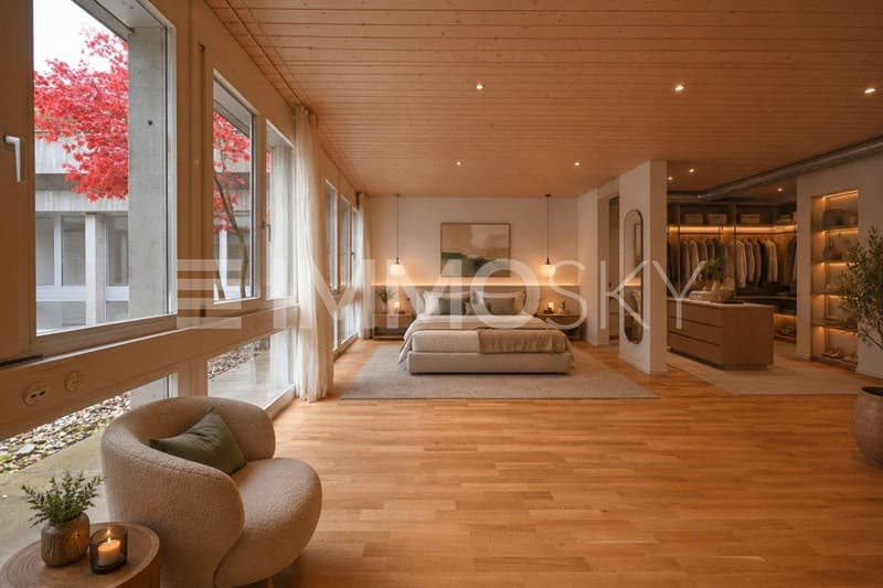Visualisierung: Ihr neues Schlafzimmer mit Ankleidebereich