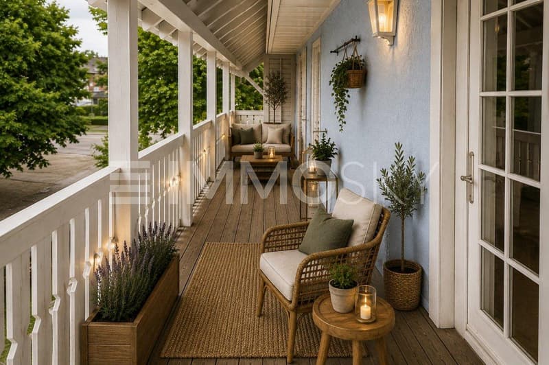Gemütlicher Balkon für entspannte Abende