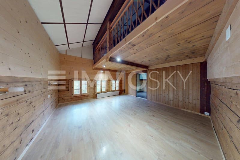 Chambre avec dressing et mezzanine