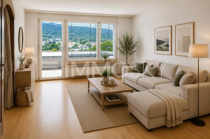 Grosszügiges und helles Wohnzimmer
