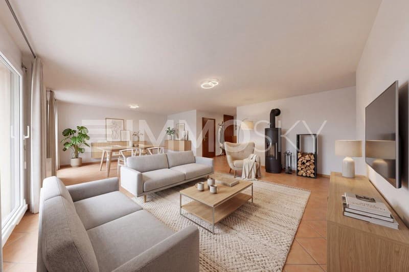 Salon chaleureux (Home Staging)