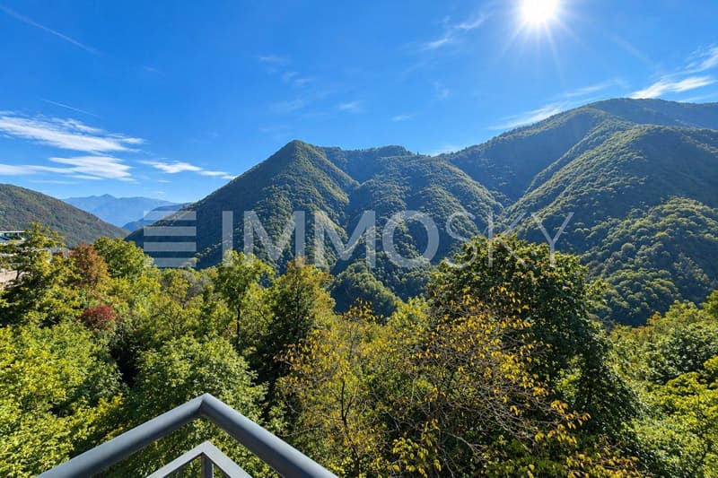 Panorama montana dal balcone