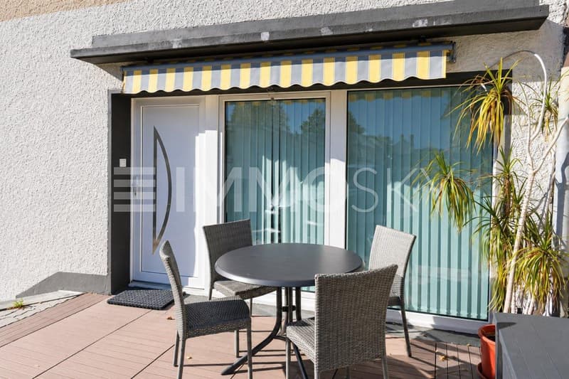 Terrasse 1.5 pce rez latéral