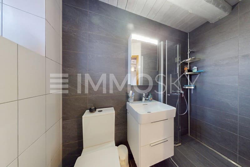 Salle de douche rénovée