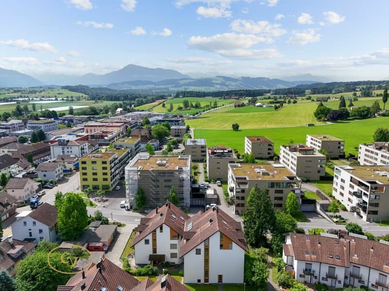 Hinteransicht der Überbauung