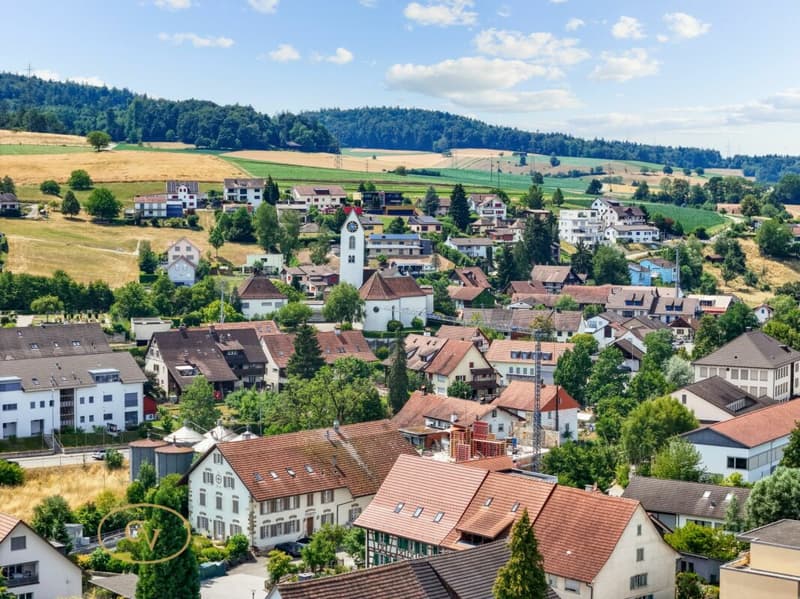 Vogelperspektive ins Dorf